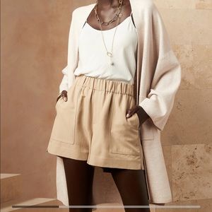Banana Republic Cape Cardigan M/L Oatmeal Heather NWT